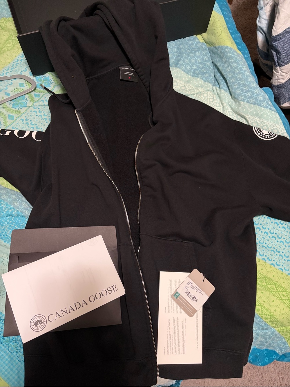 Canada Goose Black Full-Zip Hooded Jacket